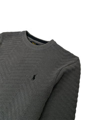RL Premium V Knit Sweater (Dark Grey)