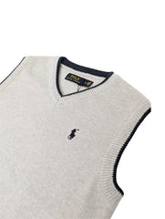 RL Premium S/L Knitted Sweater (Off-White Melange)