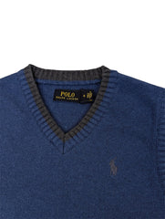 RL Premium S/L Knitted Sweater (Blue)