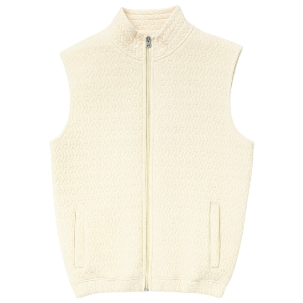 Z.A.R.A PREMIUM SELF TEXTURED GILLET (OFF-WHITE)