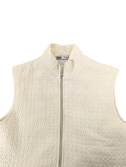 Z.A.R.A PREMIUM SELF TEXTURED GILLET (OFF-WHITE)