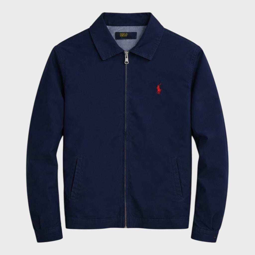 RL PREMIUM COTTON TWILL JACKET (NAVY BLUE)