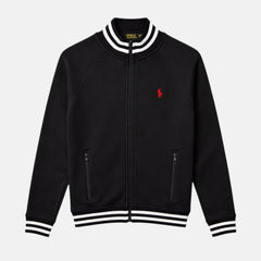 RL PREMIUM COTTON FLEECE DOUBLE KNIT TRACK JACKET (BLACK)