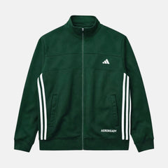 ADDAS PREMIUM FRONT PANEL POLYESTER FLEECE TRACKSUIT (GREEN)