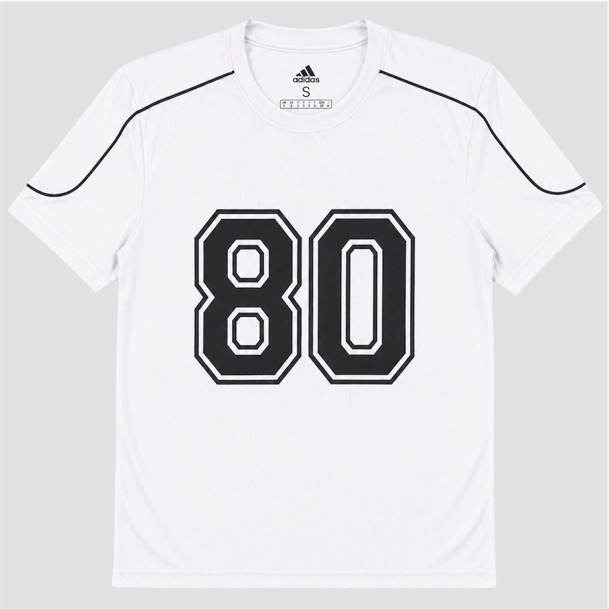 ADDAS ACTIVE WEAR PIPING OVERSIZED 80 T-SHIRT (WHITE)