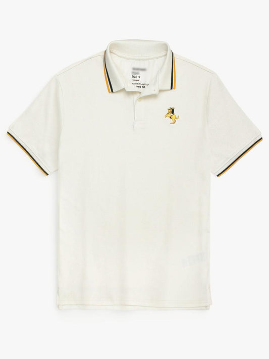 GRDNO Premium Napoleon Small Cow Boy Polo Shirt (Off-White)