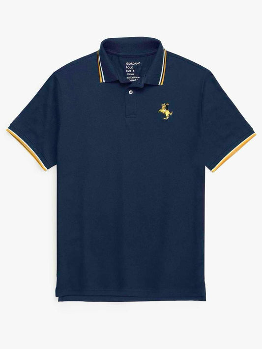 GRDNO Premium Napoleon Small Cow Boy Polo Shirt (Navy Blue)
