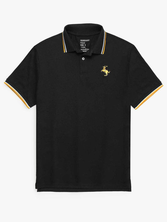 GRDNO Premium Napoleon Small Cow Boy Polo Shirt (Black)
