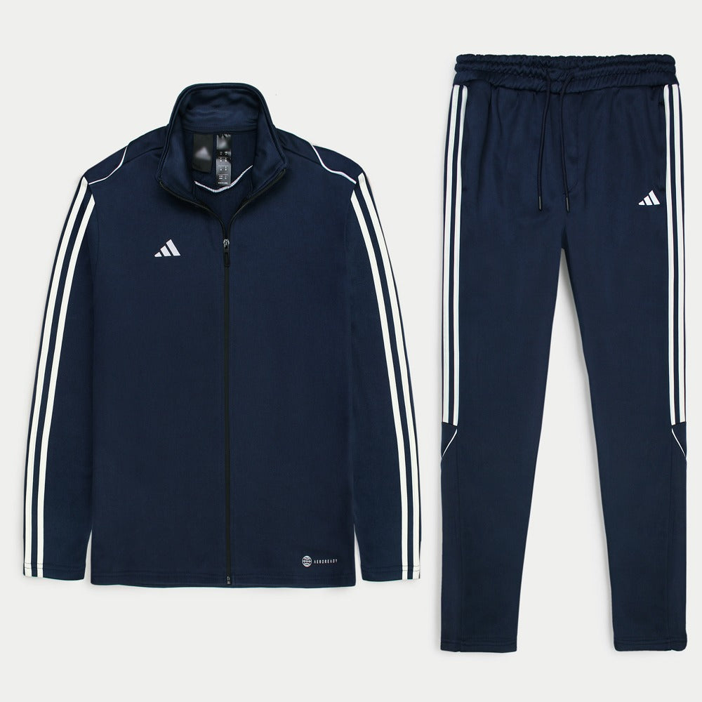 ADDAS Imported Piping-Fleece Tracksuit (Navy Blue)