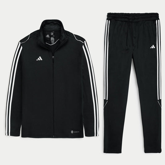 ADDAS Imported Piping-Fleece Tracksuit (Black)