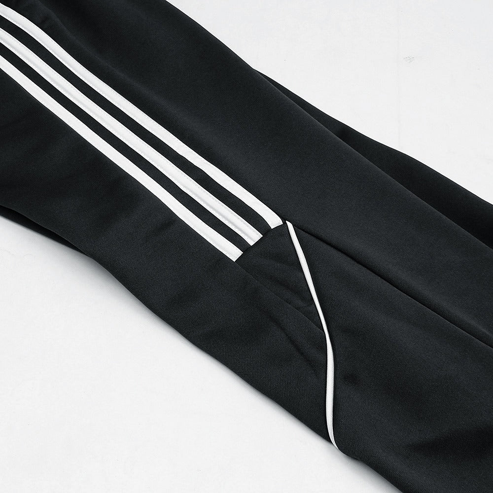 ADDAS Imported Piping-Fleece Tracksuit (Black)