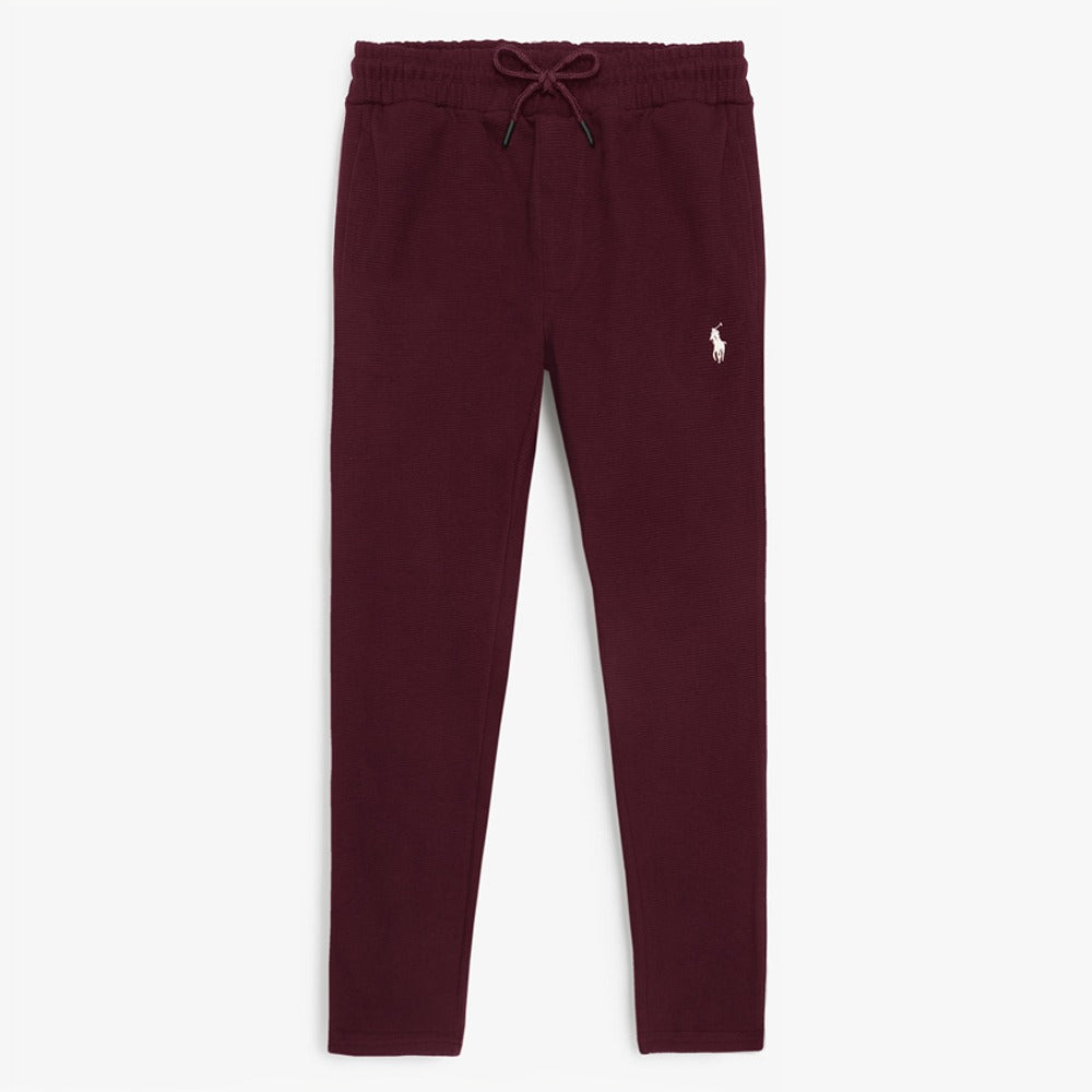 RL PREMIUM MEN'S CUBAN COLLAR TRACKSUIT (MAROON)