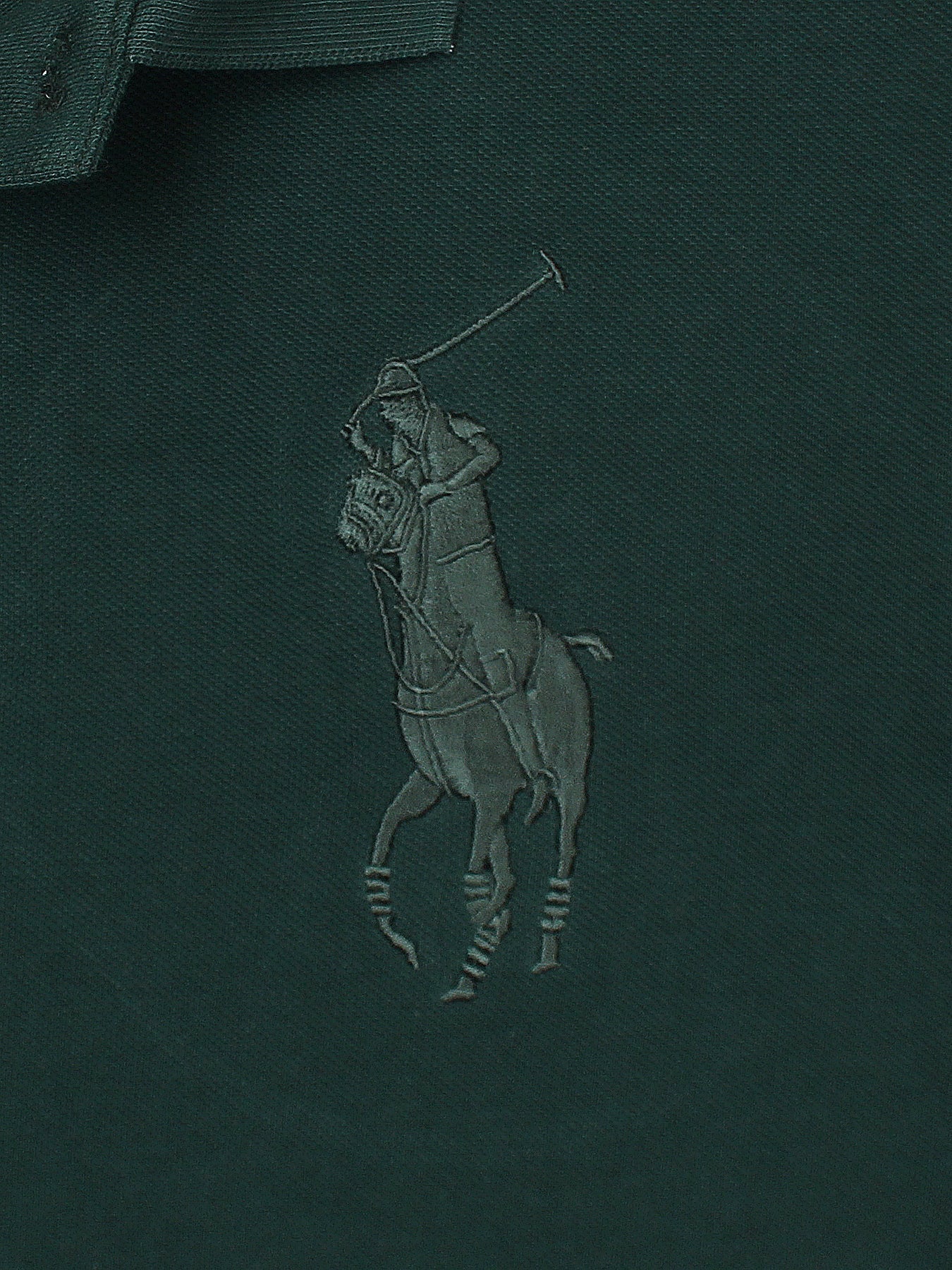 RL Premium Big Pony Self Emb Polo shirt (Green)