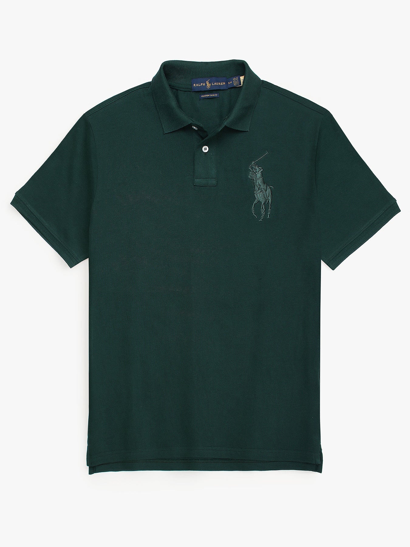 RL Premium Big Pony Self Emb Polo shirt (Green)