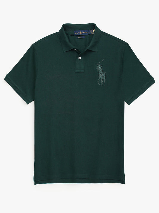 RL Premium Big Pony Self Emb Polo shirt (Green)