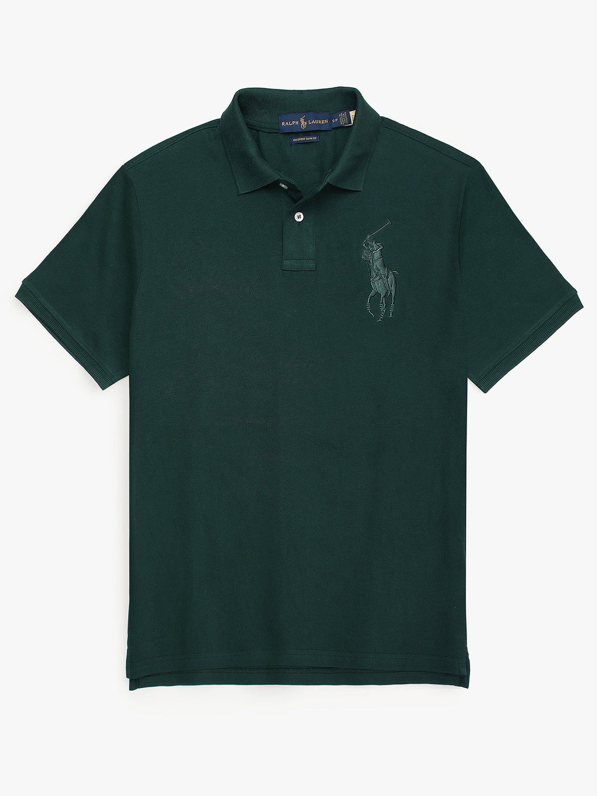 RL12 Premium Big Pony Self Emb Polo shirt (Green)