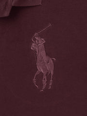 RL Premium Big Pony Self Emb Polo shirt (Maroon)