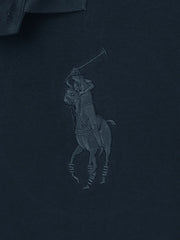 RL Premium Big Pony Self Emb Polo shirt (Navy Blue)