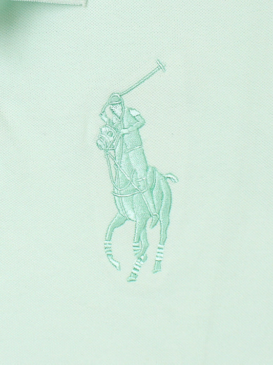 RL Premium Big Pony Self Emb Polo shirt (Sea-Green)