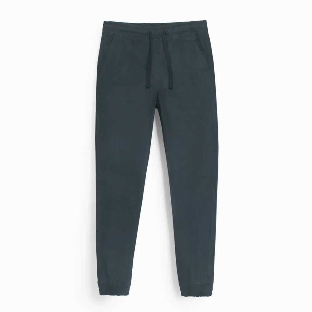 Z.A.R.A Premium Cotton Waist Jogger Trouser (Charcoal Grey)