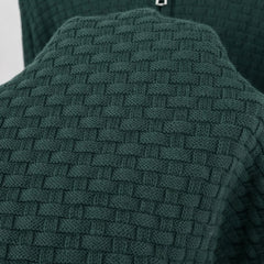 G.A.N.T IMPORTED BASKET WEAVE KNITTED SWEATER (GREEN)