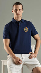 RL LIMITED EDITION FRONT/BACK EMBROIDERY POLO SHIRT (NAVY)
