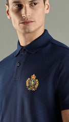 RL LIMITED EDITION FRONT/BACK EMBROIDERY POLO SHIRT (NAVY)