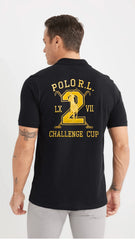 RL LIMITED EDITION FRONT/BACK EMBROIDERY POLO SHIRT (BLACK)