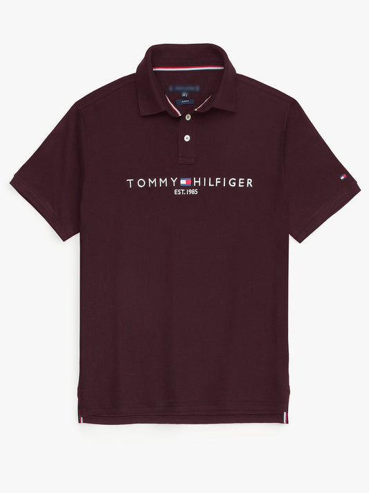 Tommy Premium Self Emb Polo Shirt (Maroon)