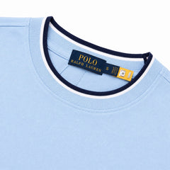 RL SMALL PONY CREW TIPPED T-SHIRT (SKY)