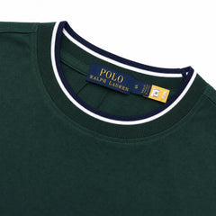 RL SMALL PONY CREW TIPPED T-SHIRT (GREEN)