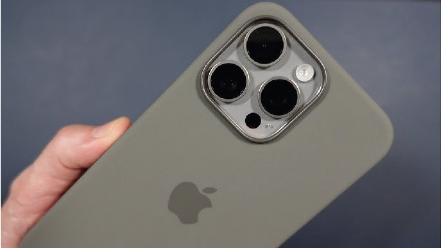 iPhone Official Silicon Case-Natural Titanium