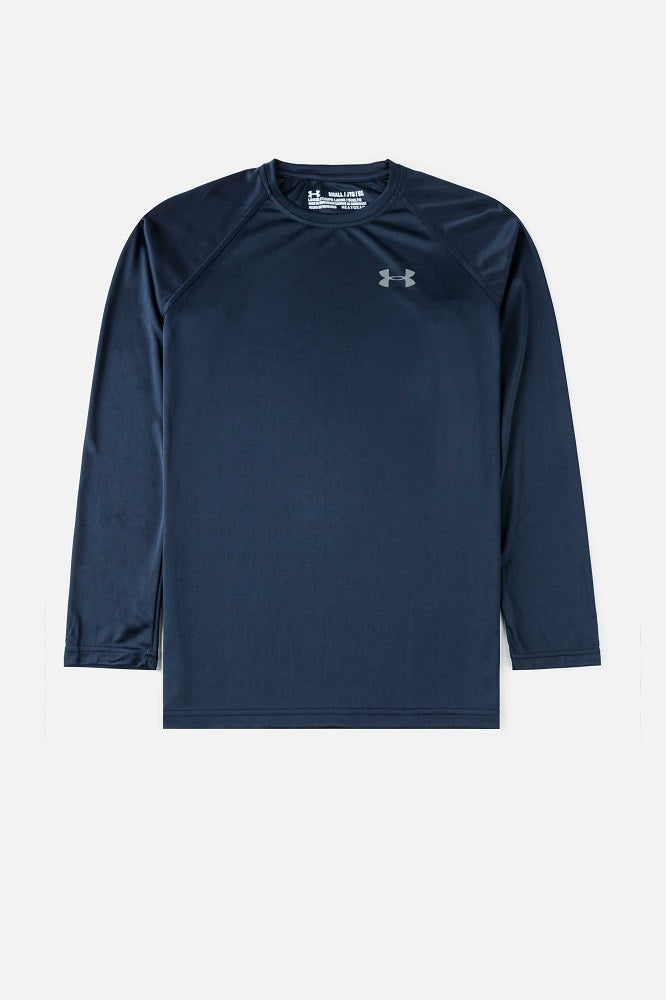 UA Premium  Dri Fit Full Sleeves T-Shirt (Navy Blue)