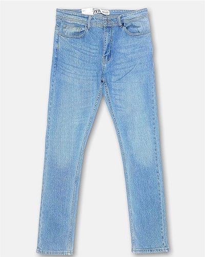 Z.A.R.A Slim Fit Denim Jeans Ice Blue