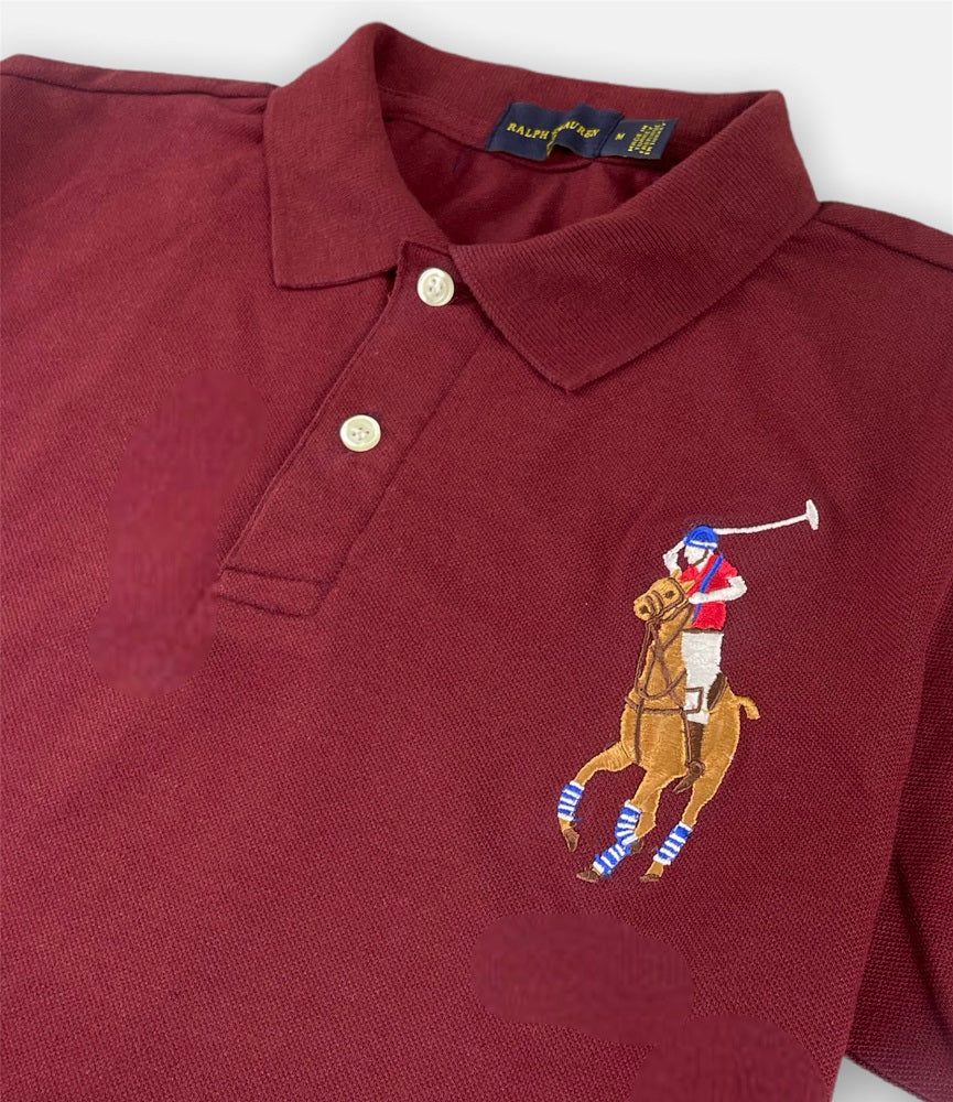 RL Premium Big Horse Polo Shirt (Mehroon)