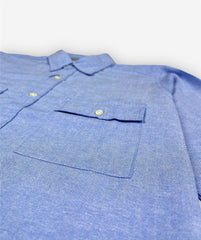Z.A.R.A Premium Double Pocket Casual Shirt ( Sky Blue )