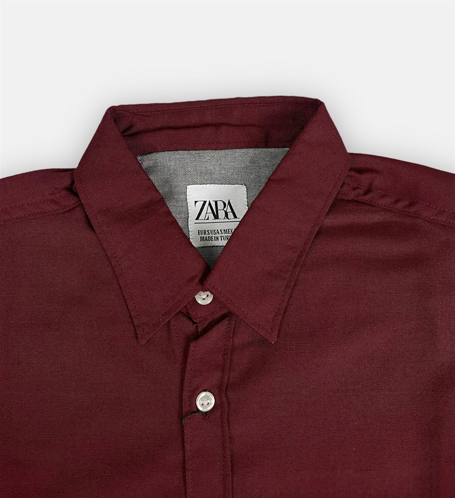 Zara burgundy shirt Outlet