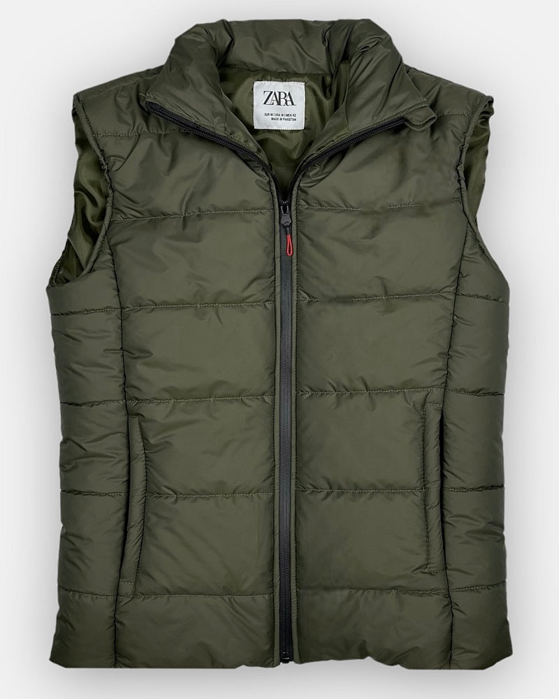 Z.A.R.A Premium Puffer Jacket (Olive Green) – Leftovers Den