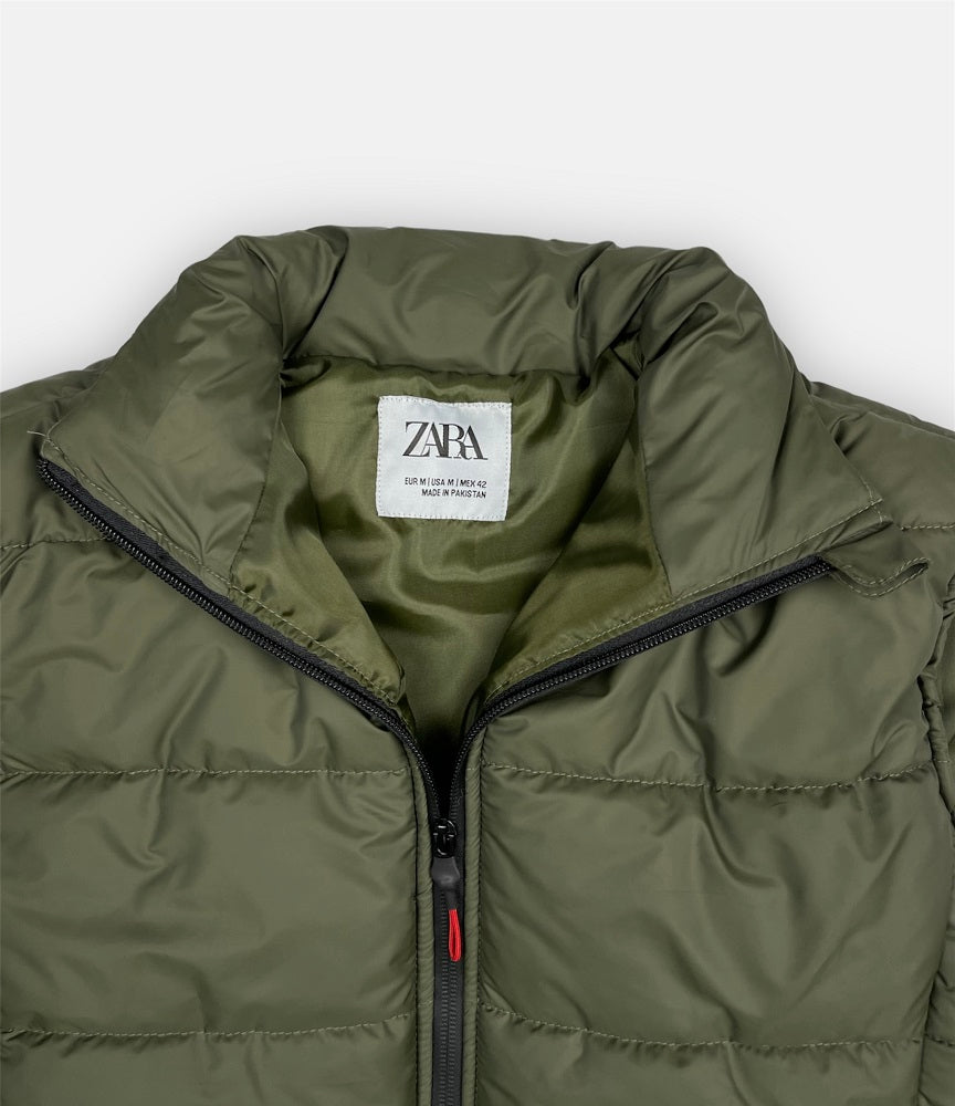 Premium Puffer Jacket (Olive Green) – Leftovers Den