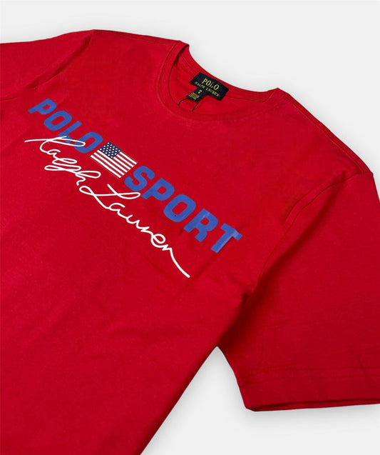 RL Premium Polo Sport t-shirt (Red)