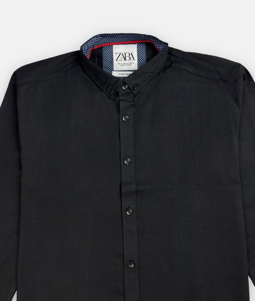 Plain black hotsell casual shirt