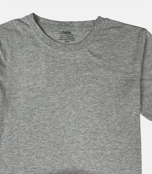 Z.A.R.A Basic T-shirt (Heather Grey)