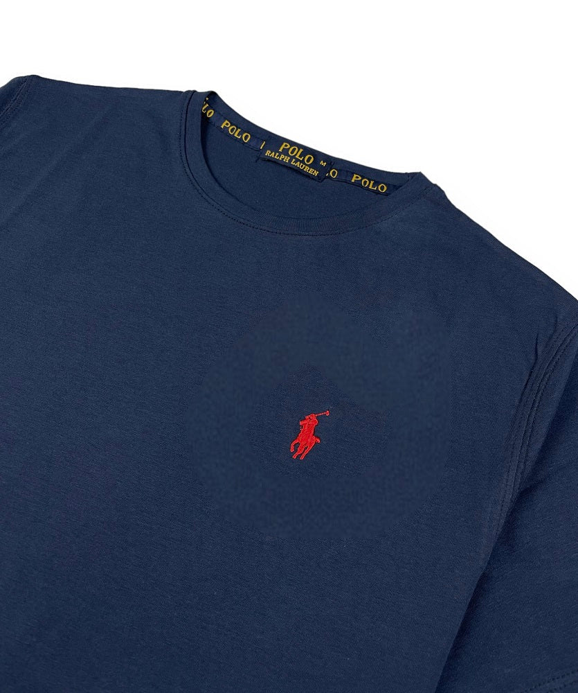 RL Premium Small Pony T-shirt (Navy Blue)