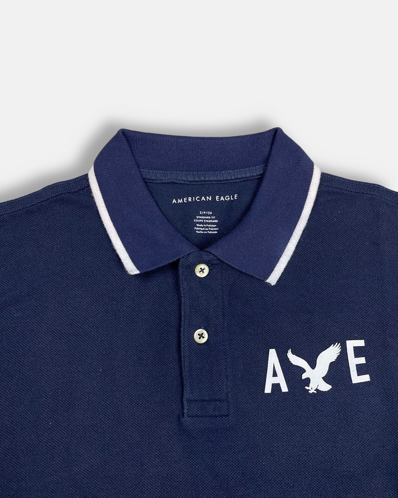 Amrcn Eagle Polo Shirt (Navy Blue)
