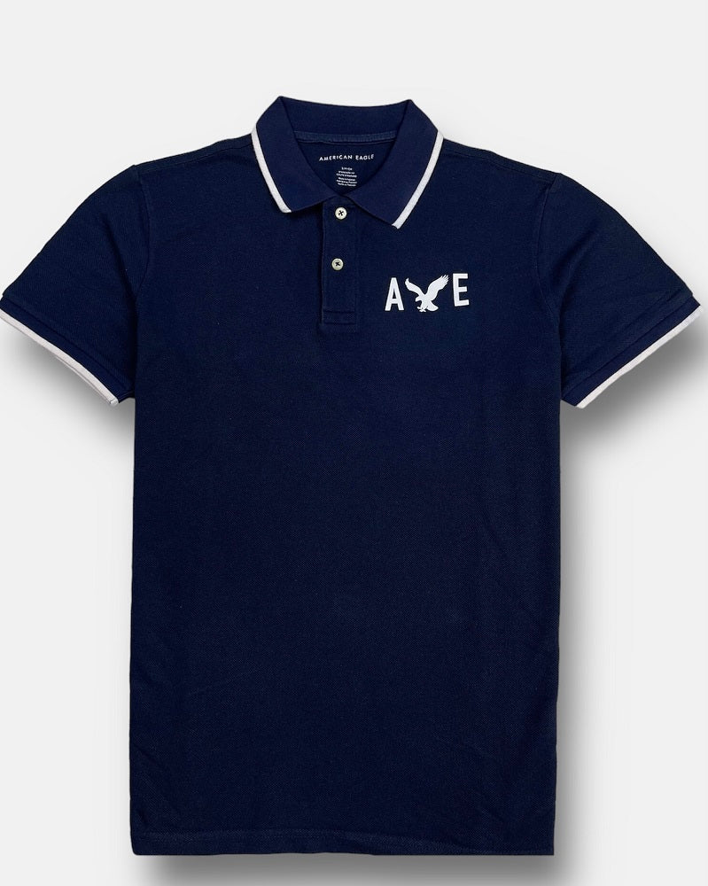 Amrcn Eagle Polo Shirt (Navy Blue)