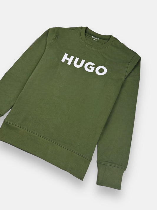 HGO BOS Premium Cotton Sweat Shirt Green
