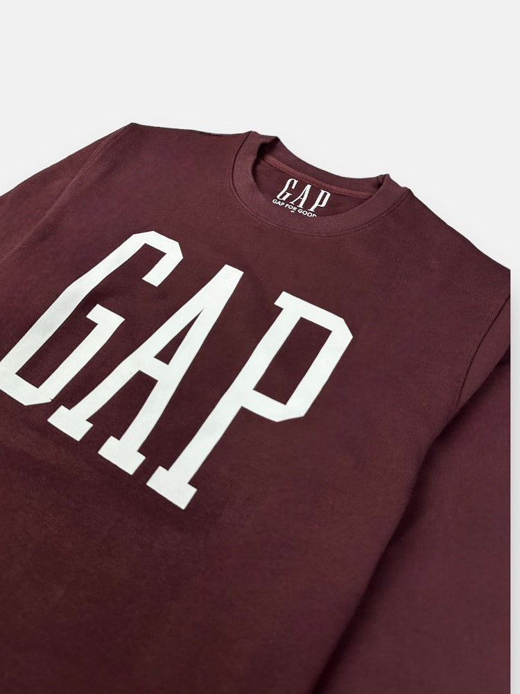 G.A.P Cotton terry SweatShirt (Maroon)