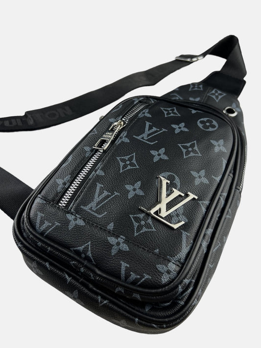 L.V Imported Chest Bag Black 8020 C