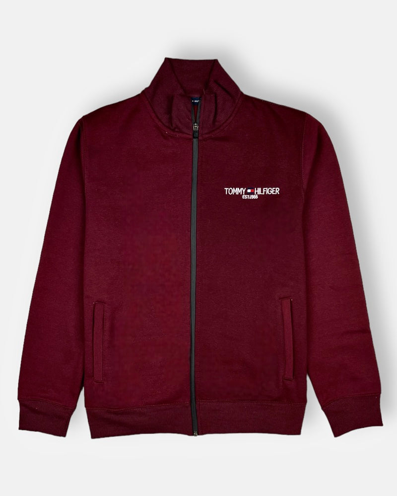 Tommy premium Fleece Tracksuit (Maroon)