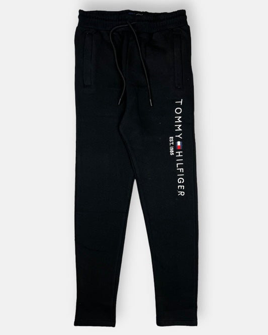 Tommy Premium Cotton Fleece Trouser (Black)